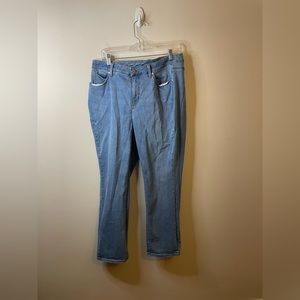 Talbots Flawless Light Wash Curvy High Waist Straight Leg Jeans
